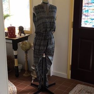 Black and white jumpsuit